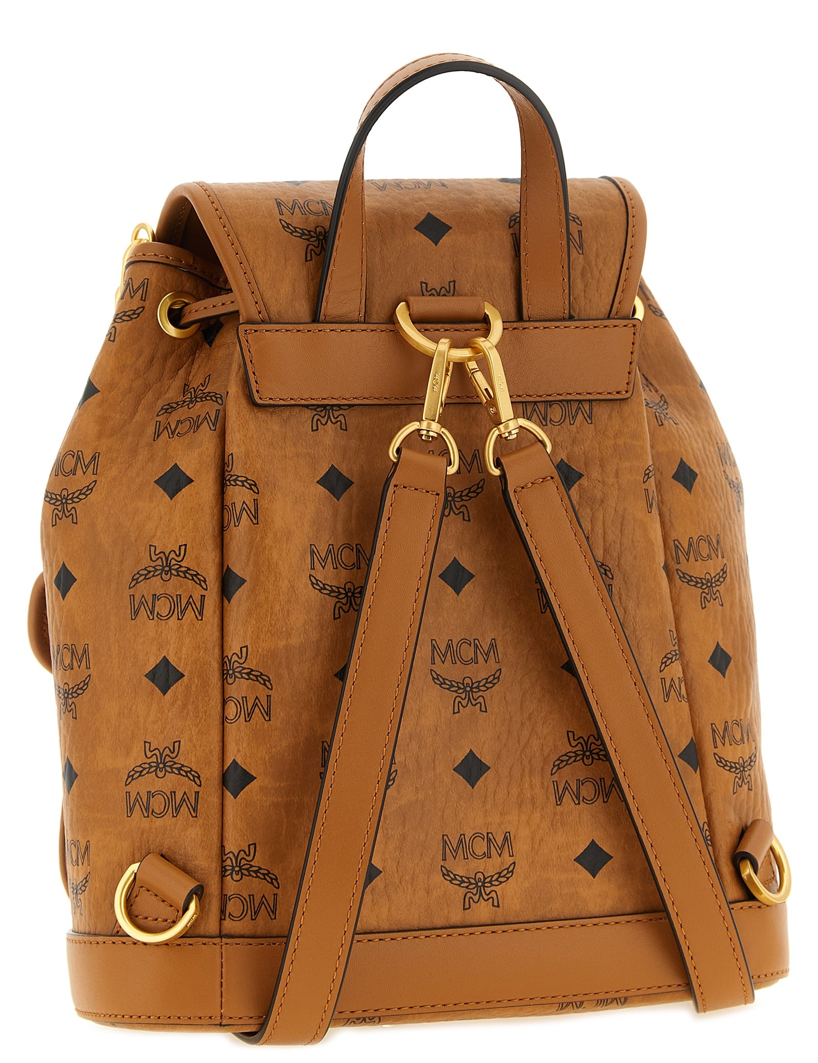 MCM Brown Polyethylene Backpack