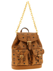 MCM Brown Polyethylene Backpack