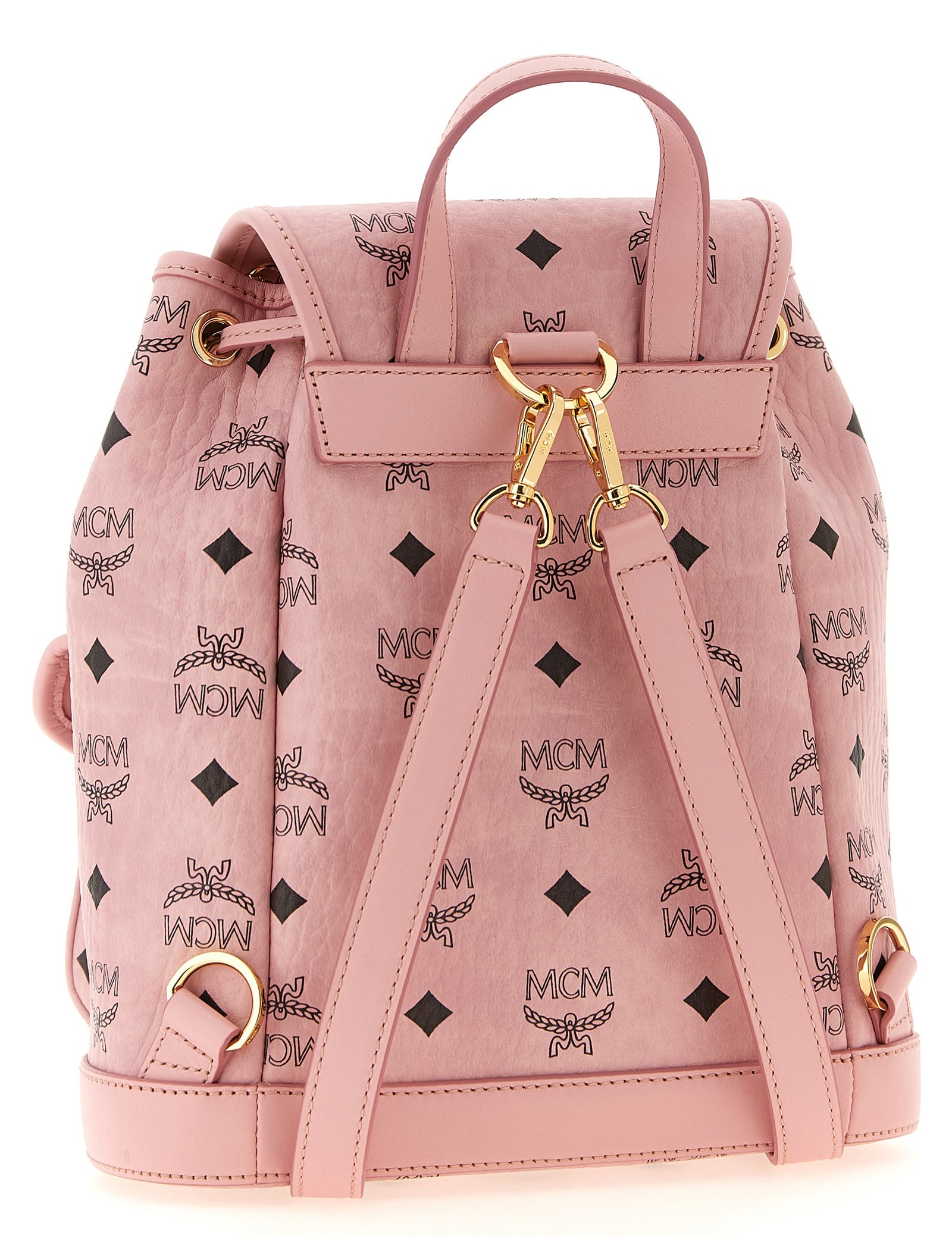 MCM Pink Polyurethane Backpack