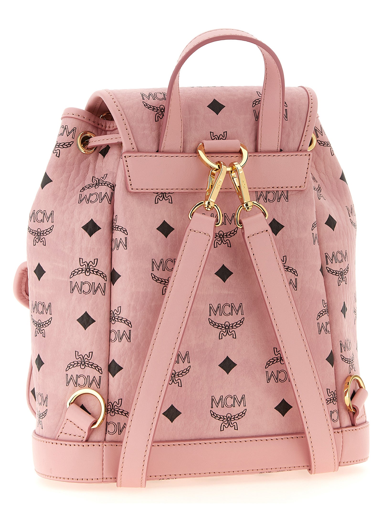 MCM Pink Polyurethane Backpack