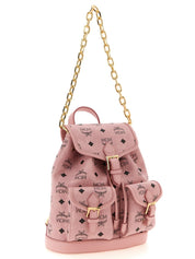 MCM Pink Polyurethane Backpack