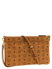 MCM Brown Polyurethane Clutch Bag