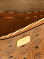MCM Brown Polyurethane Clutch Bag