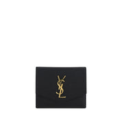 Saint Laurent Black Calf Leather Wallet