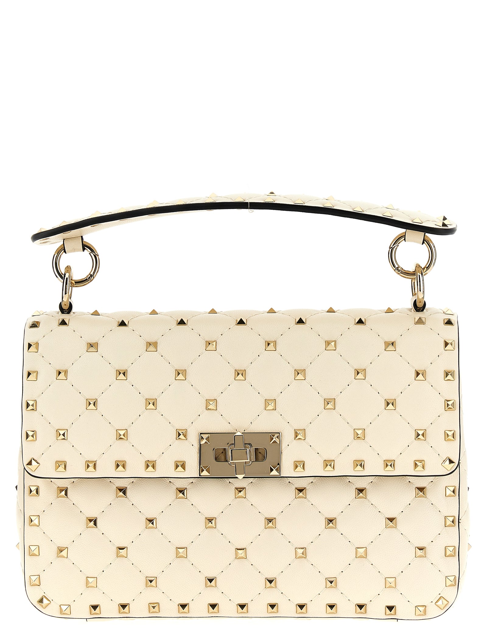 Valentino Garavani White Lamb Leather Shoulder Bag
