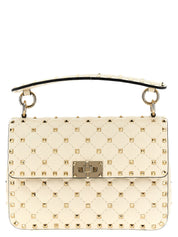 Valentino Garavani White Lamb Leather Shoulder Bag