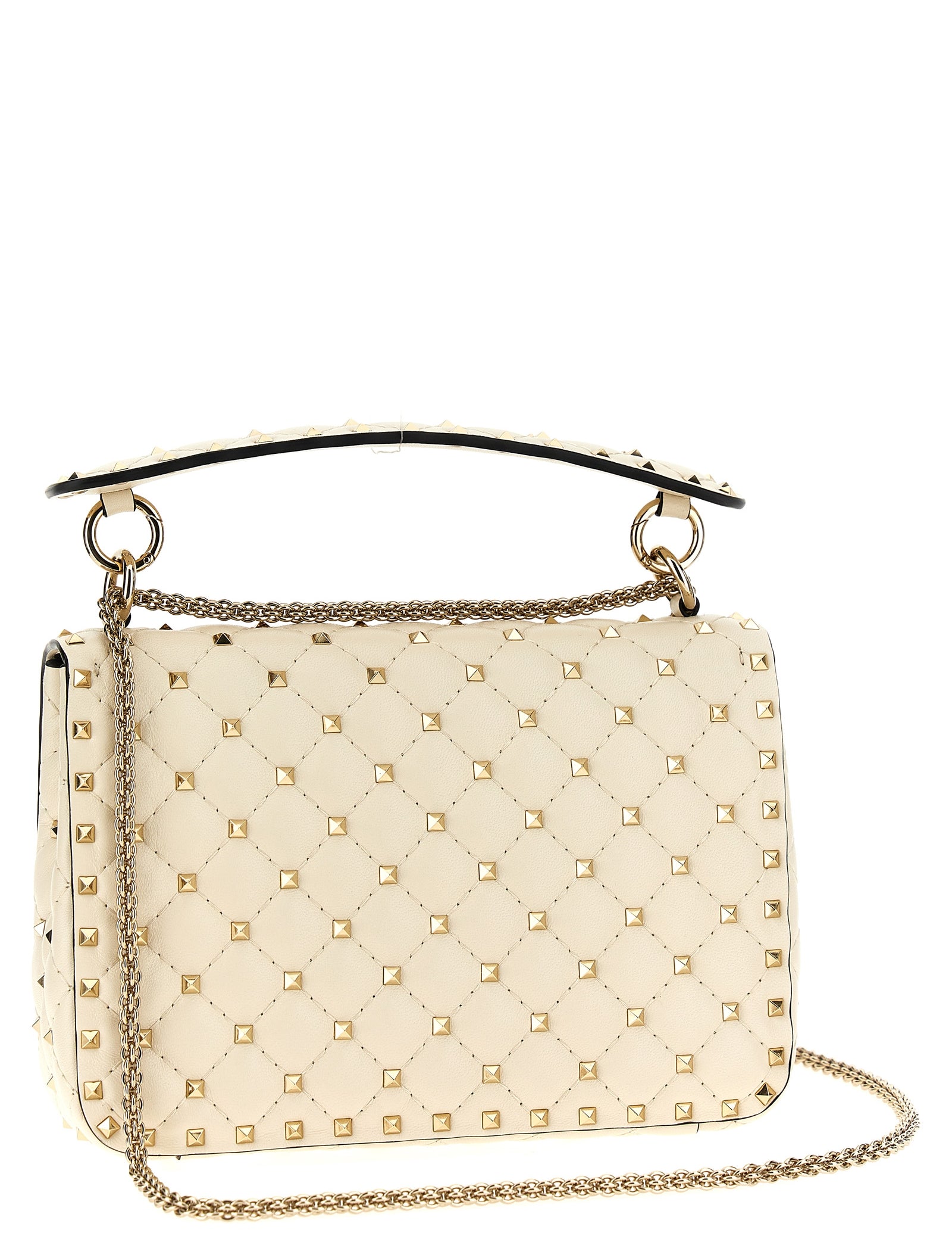 Valentino Garavani White Lamb Leather Shoulder Bag
