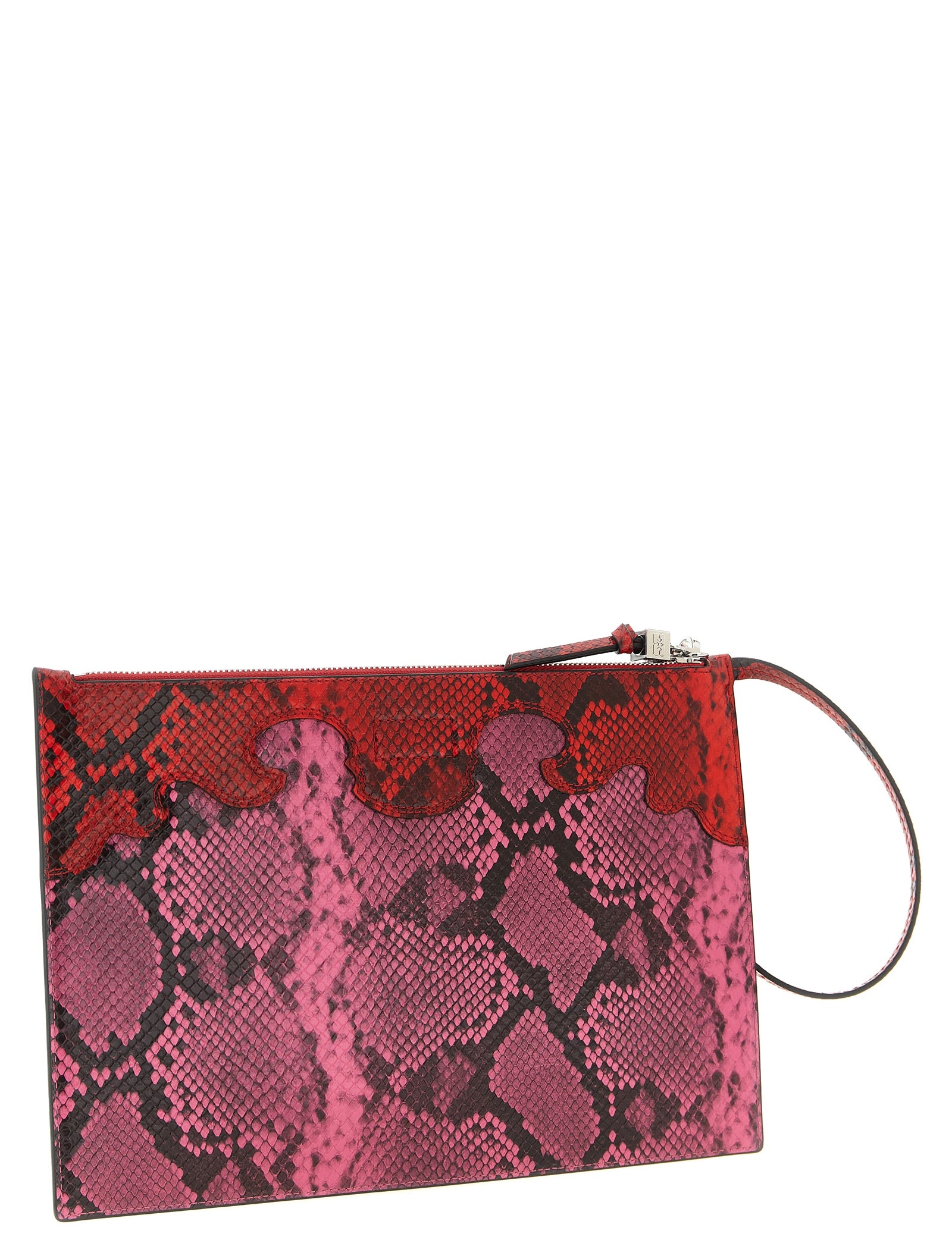 Ganni Fuchsia Polyester Clutch Bag