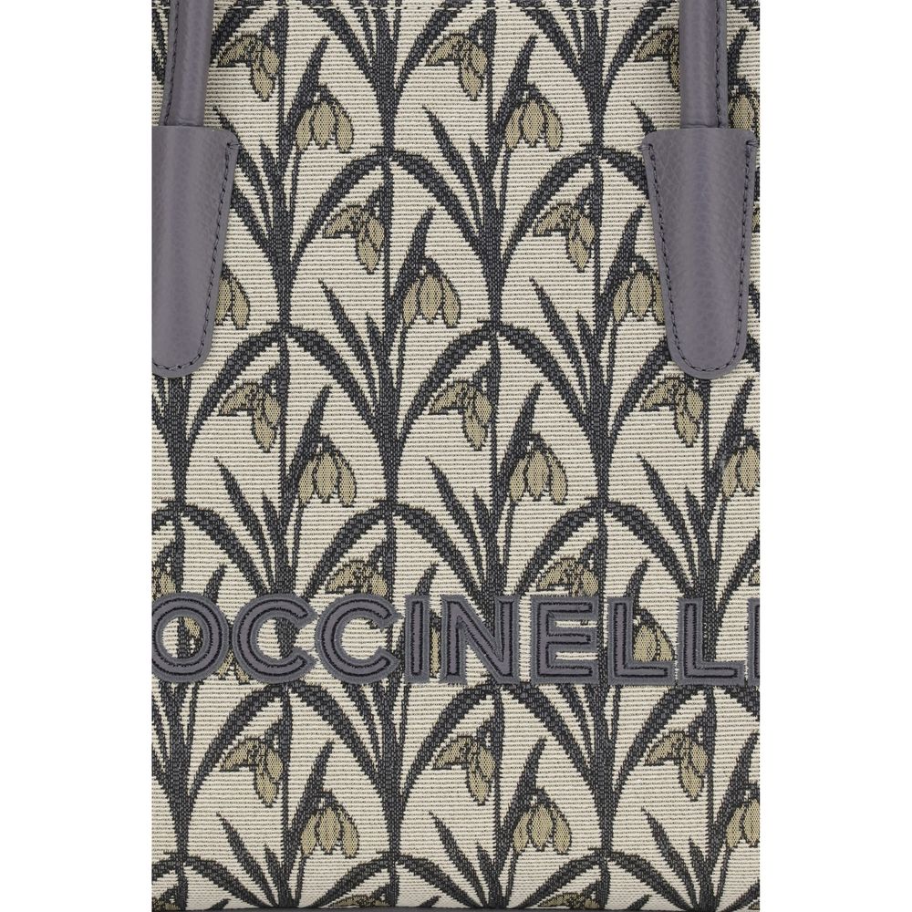 Coccinelle Gray Jacquard Shoulder Bag