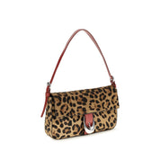 Staud Beige Calf Leather Shoulder Bag