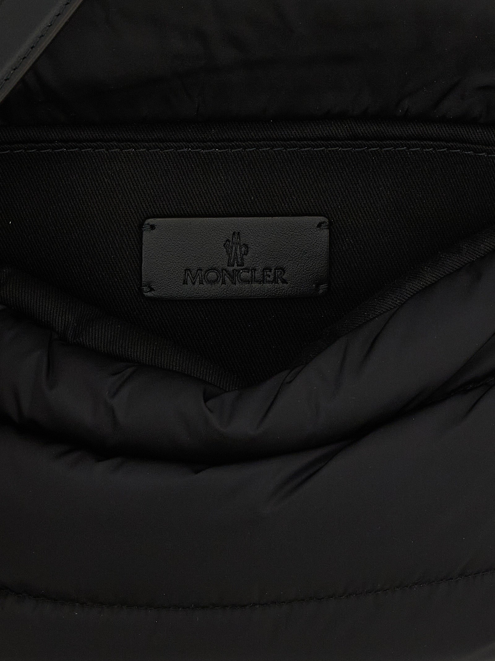 Moncler Black Nylon Shoulder Bag