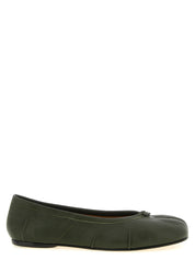 Maison Margiela Olive Green Lambskin Ballet Flats