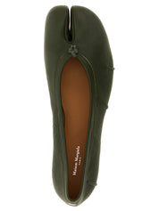 Maison Margiela Olive Green Lambskin Ballet Flats