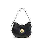 Versace Black Calf Leather Shoulder Bag
