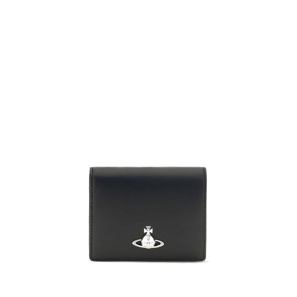 Vivienne Westwood Black Calf Leather Wallet