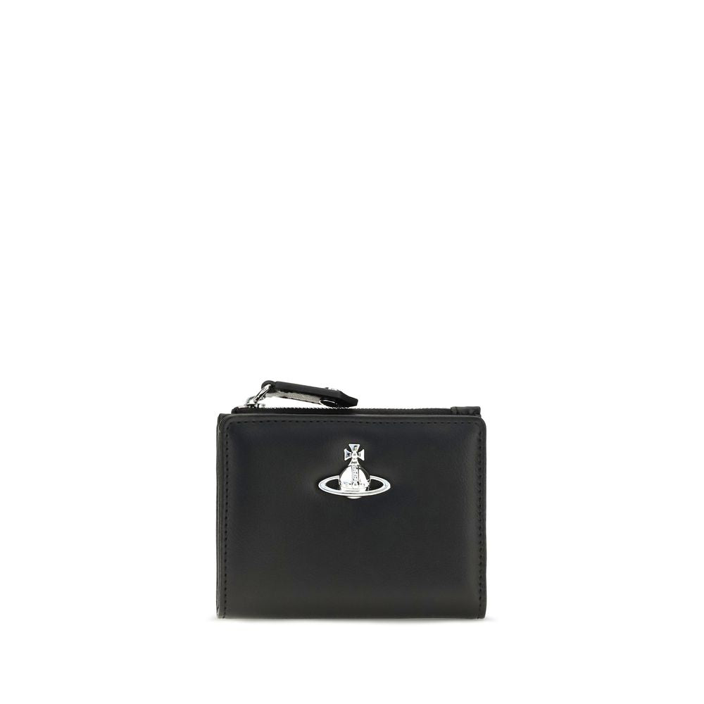 Vivienne Westwood Black Calf Leather Wallet