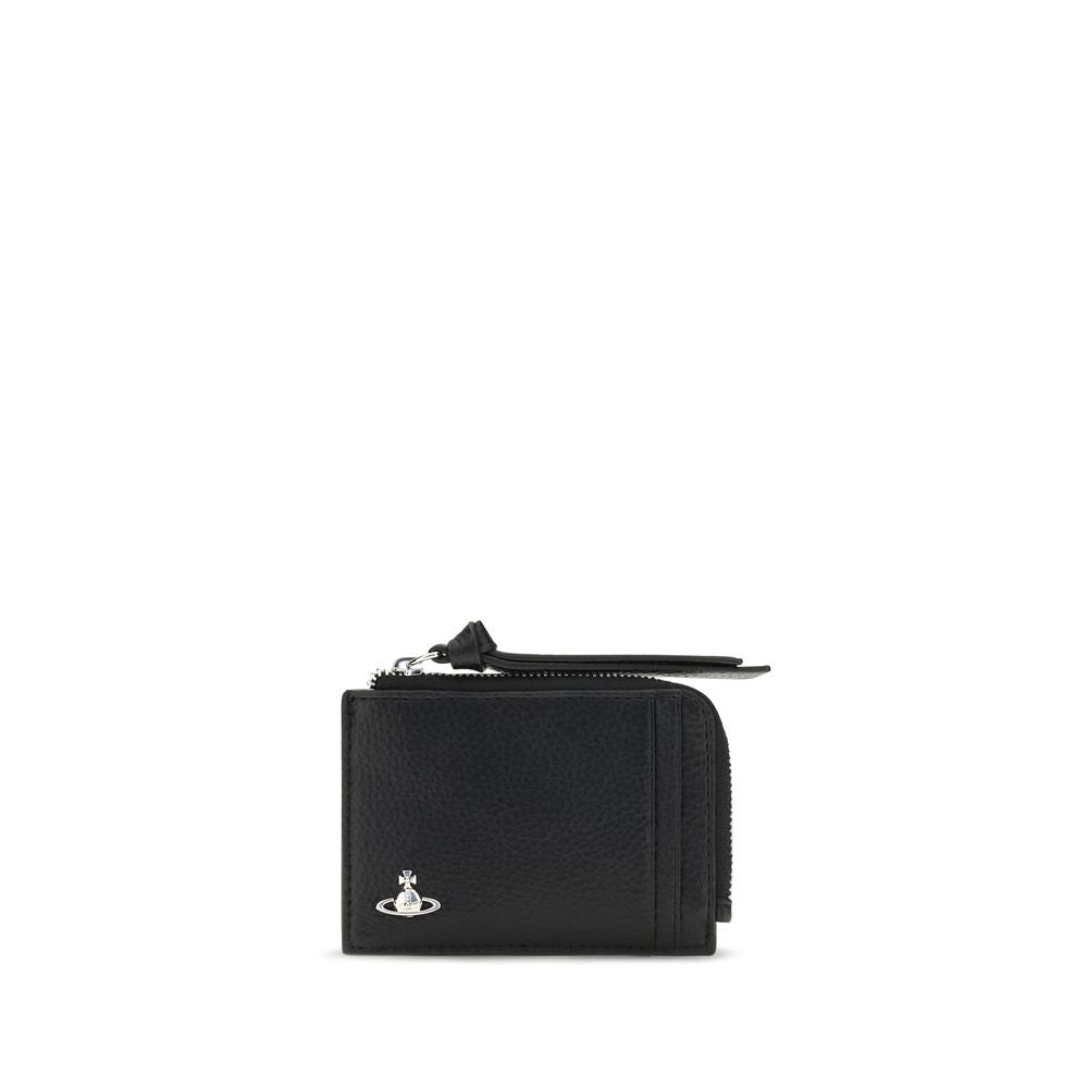 Vivienne Westwood Black Calf Leather Wallet