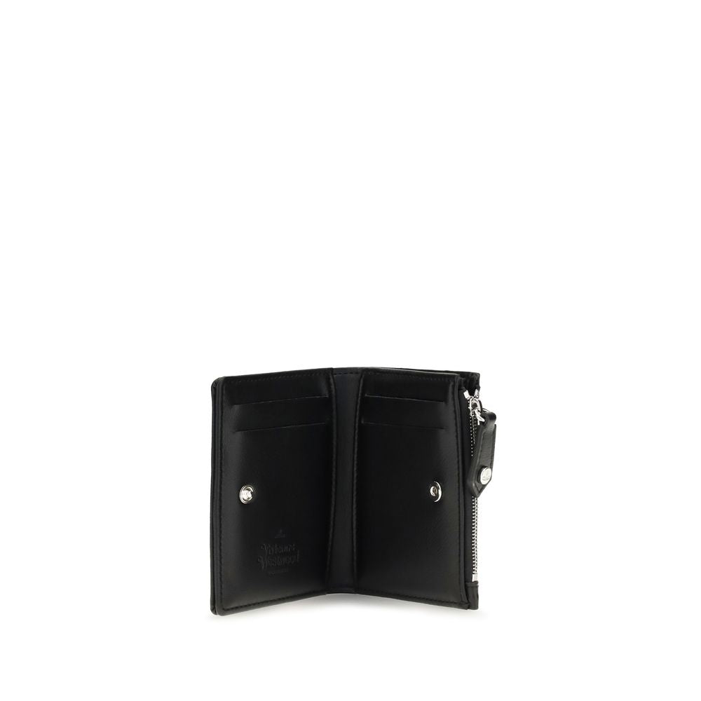 Vivienne Westwood Black Calf Leather Wallet