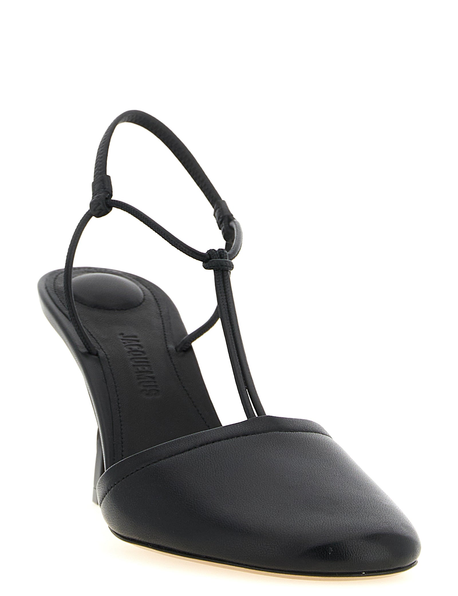 Jacquemus Black Lambskin High Heel Pumps