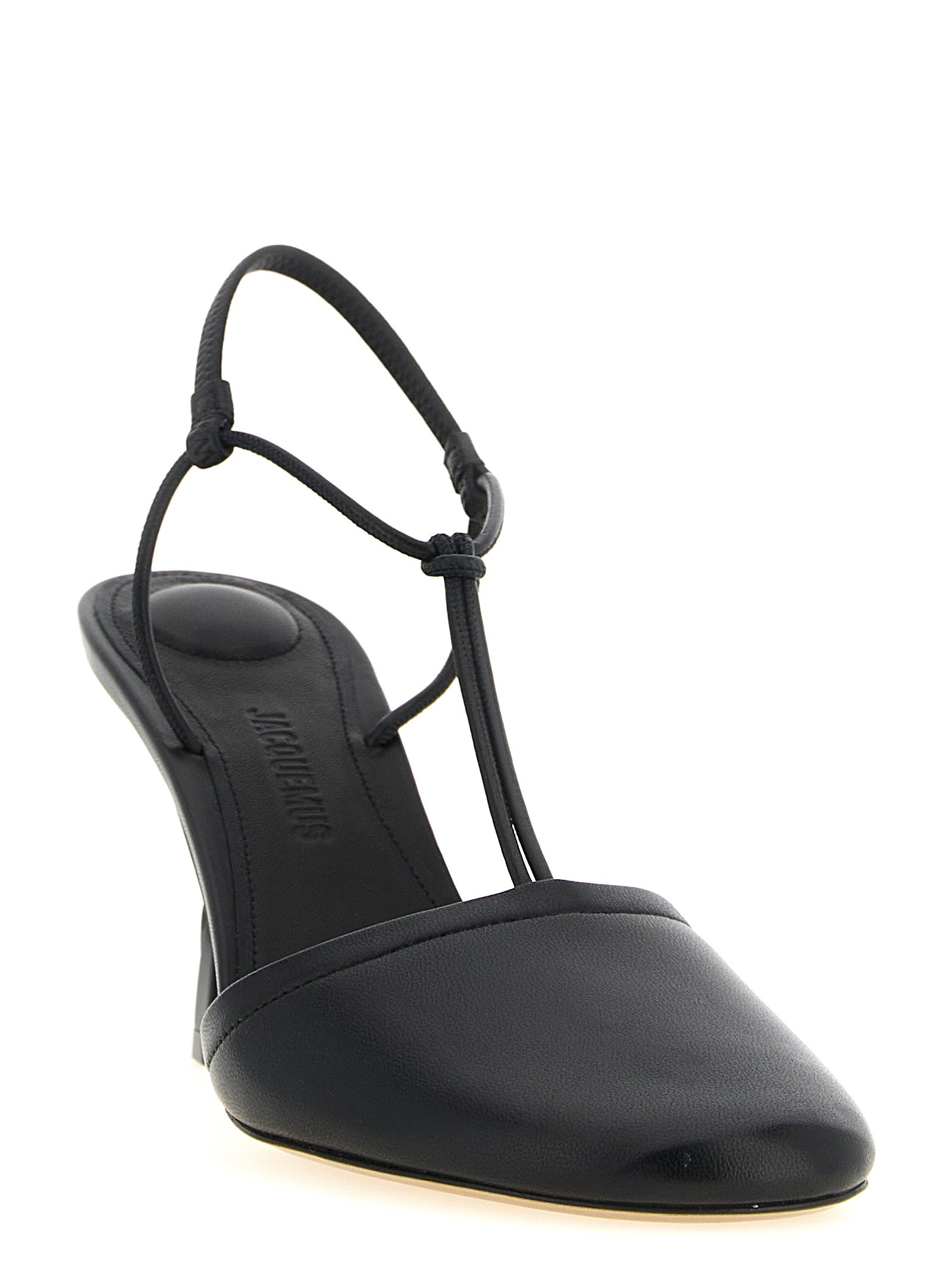 Jacquemus Black Lambskin High Heel Pumps