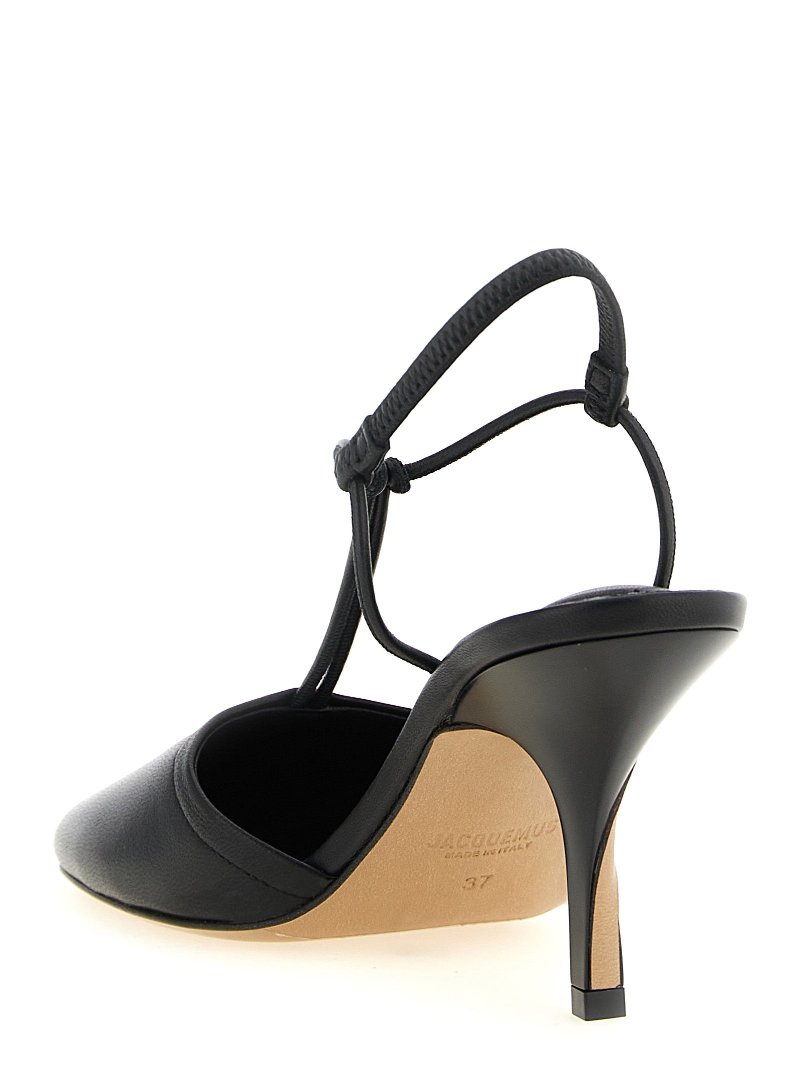 Jacquemus Black Lambskin High Heel Pumps