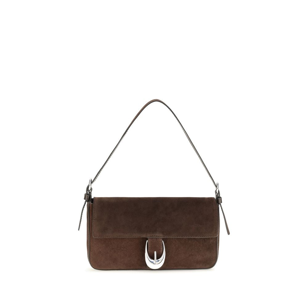 Staud Brown Calf Leather Shoulder Bag