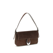 Staud Brown Calf Leather Shoulder Bag