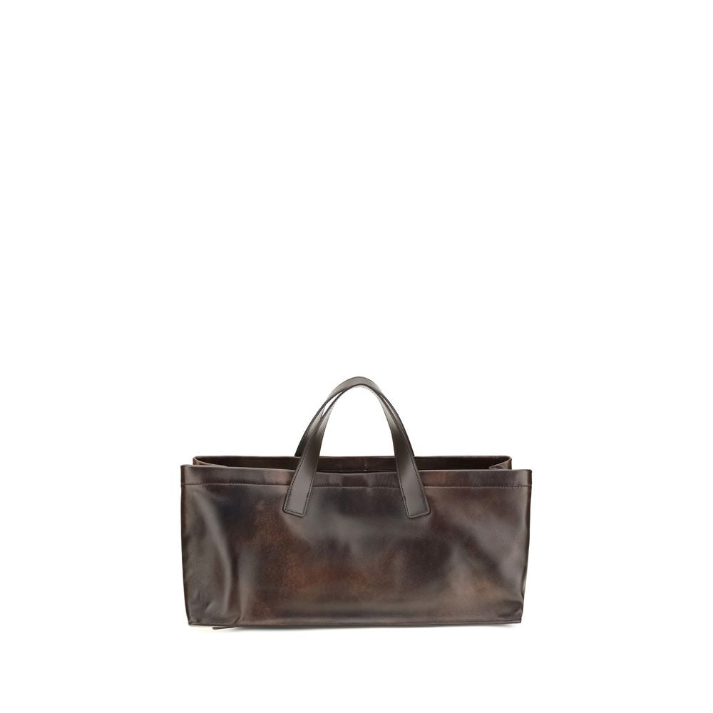 Staud Brown Lambskin Handbag