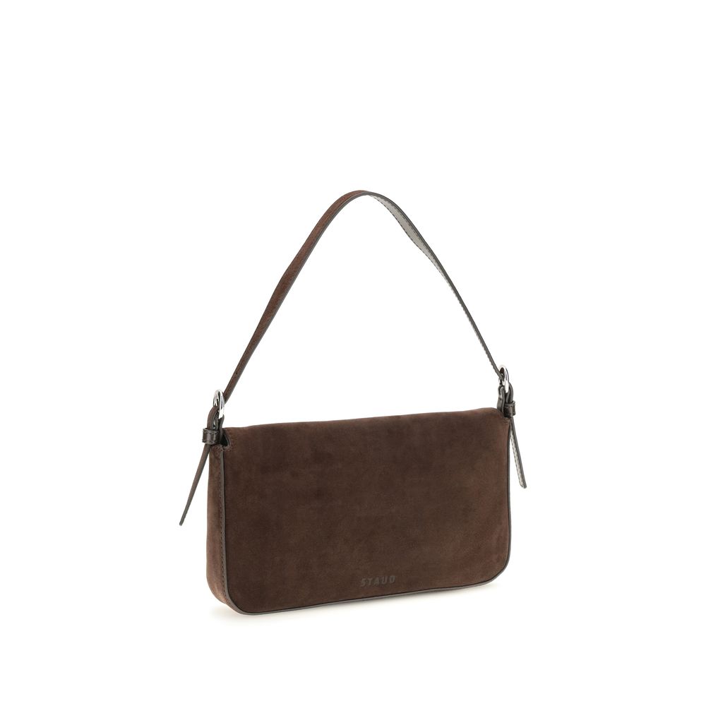 Staud Brown Calf Leather Shoulder Bag