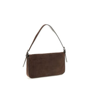 Staud Brown Calf Leather Shoulder Bag