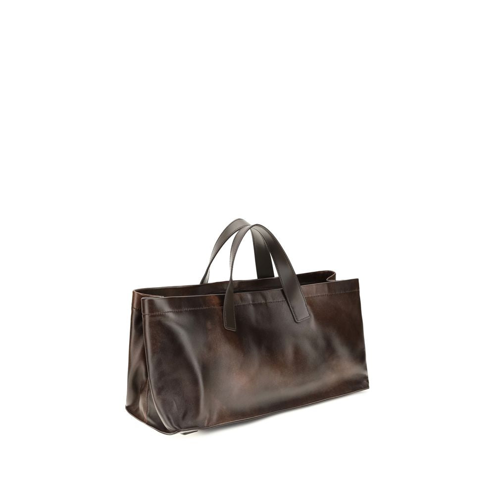 Staud Brown Lambskin Handbag
