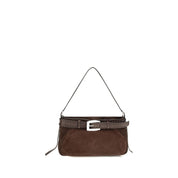 Staud Brown Lamb Leather Shoulder Bag