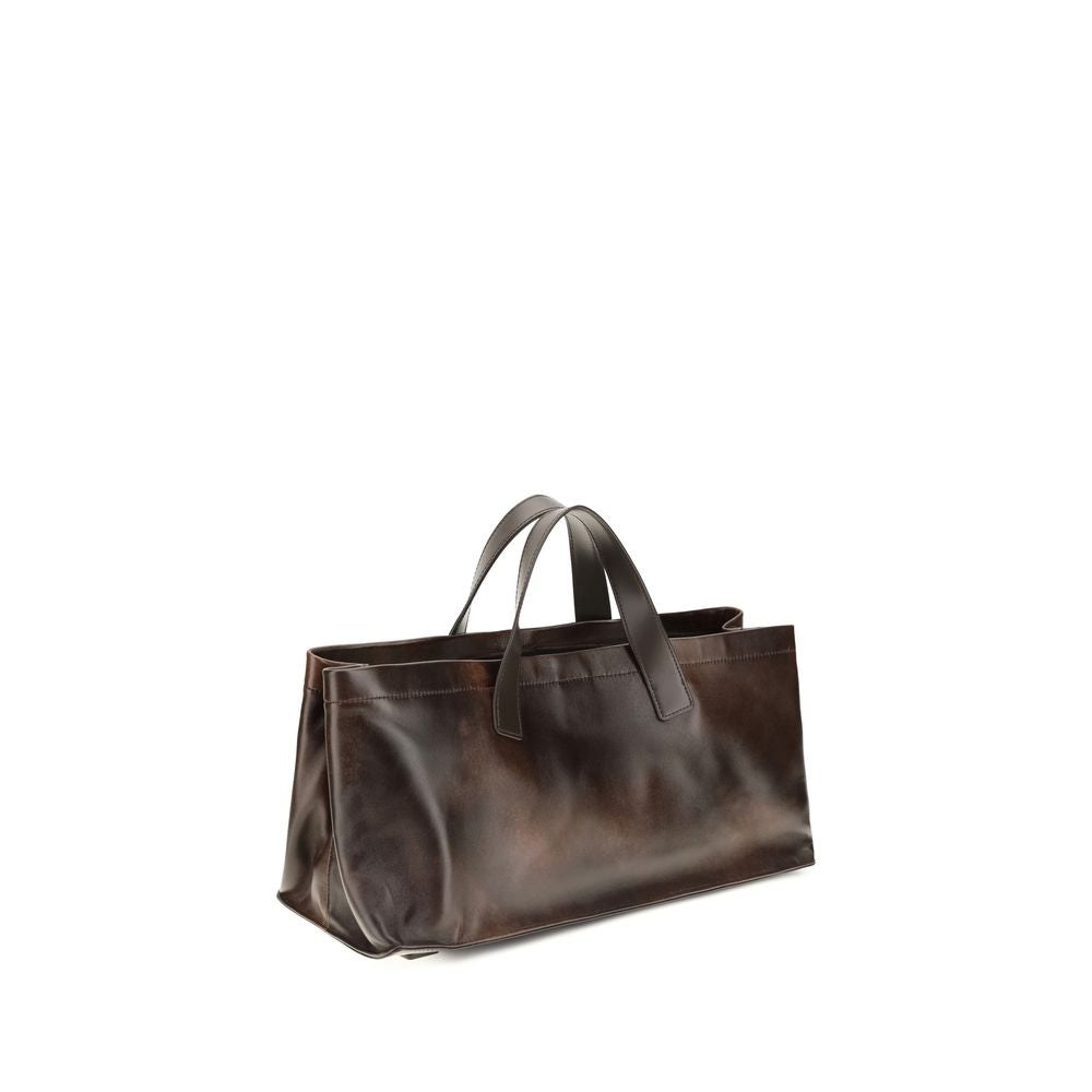 Staud Brown Lambskin Handbag