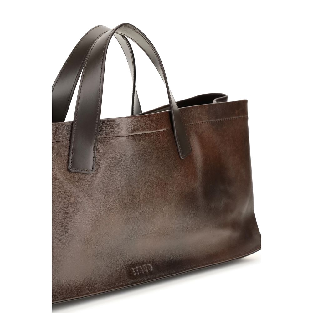 Staud Brown Lambskin Handbag