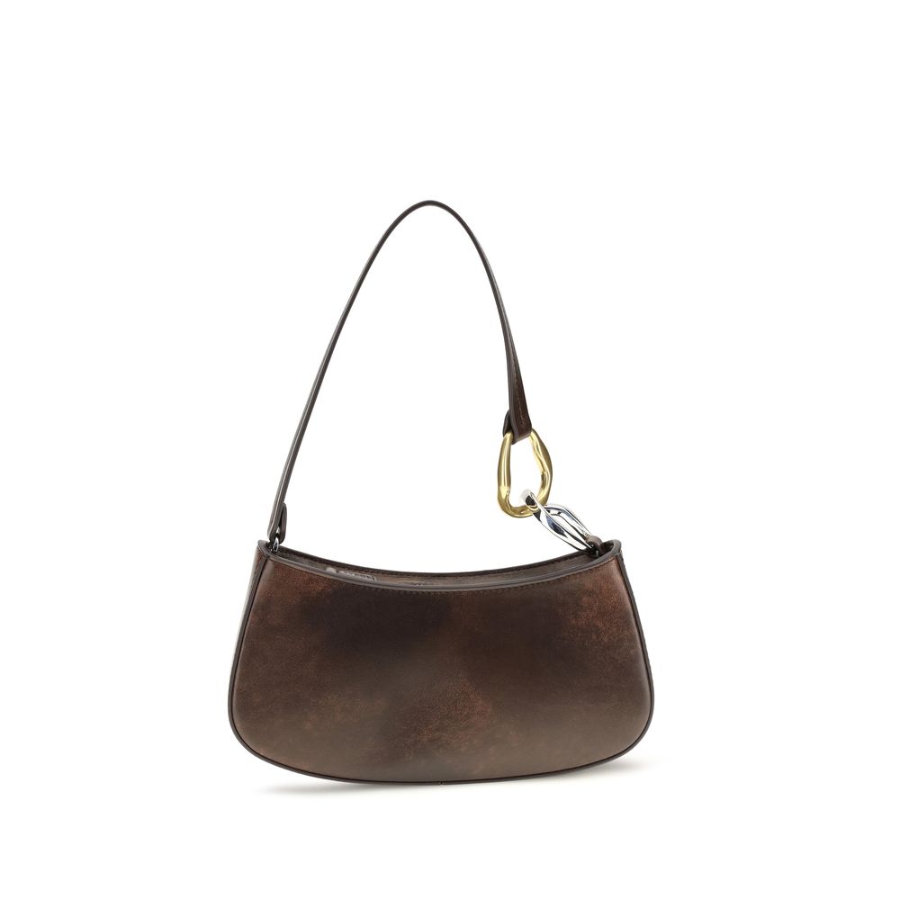 Staud Brown Calf Leather Shoulder Bag