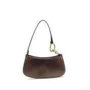 Staud Brown Calf Leather Shoulder Bag