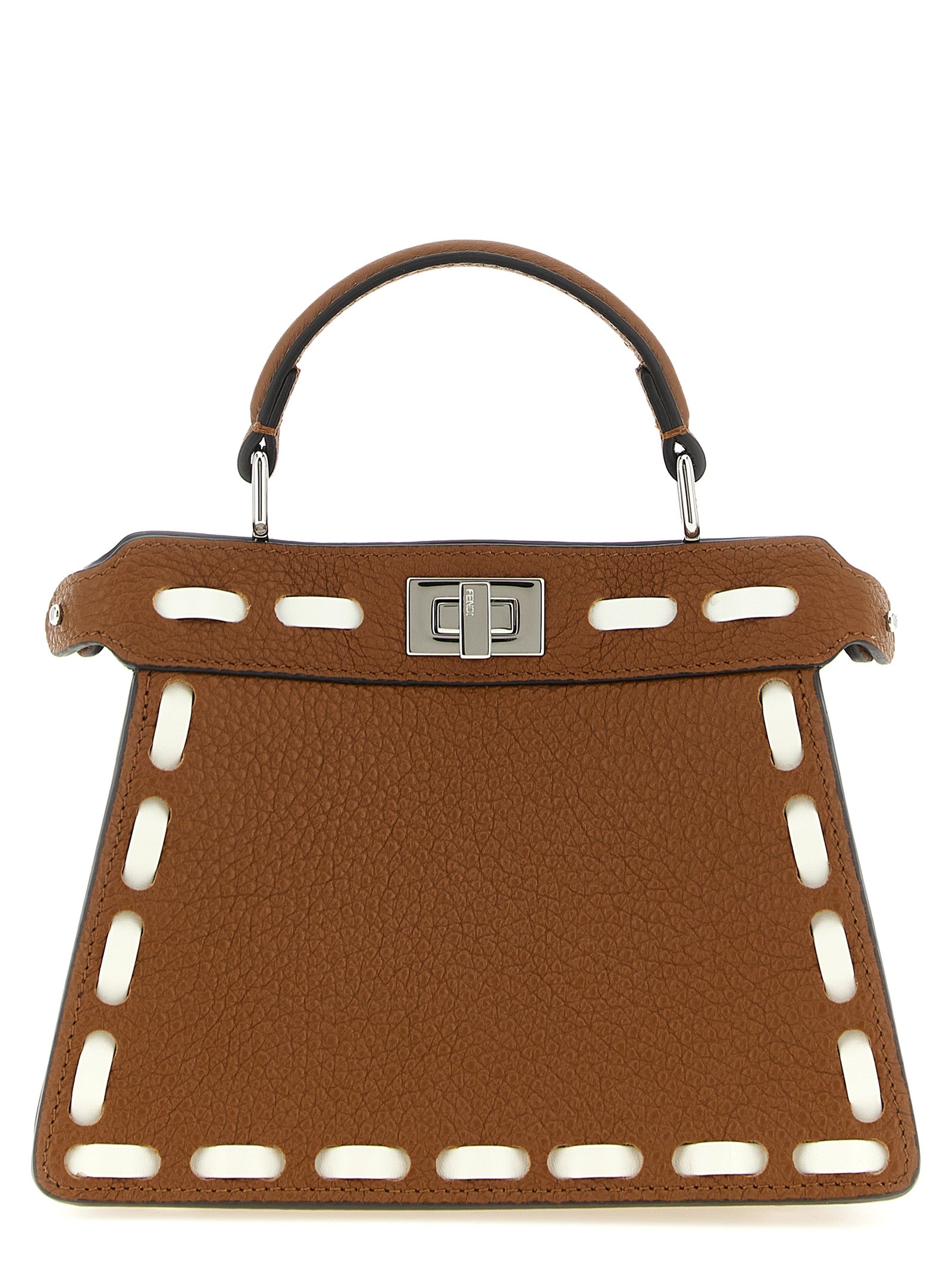 Fendi Brown Calfskin Handbag