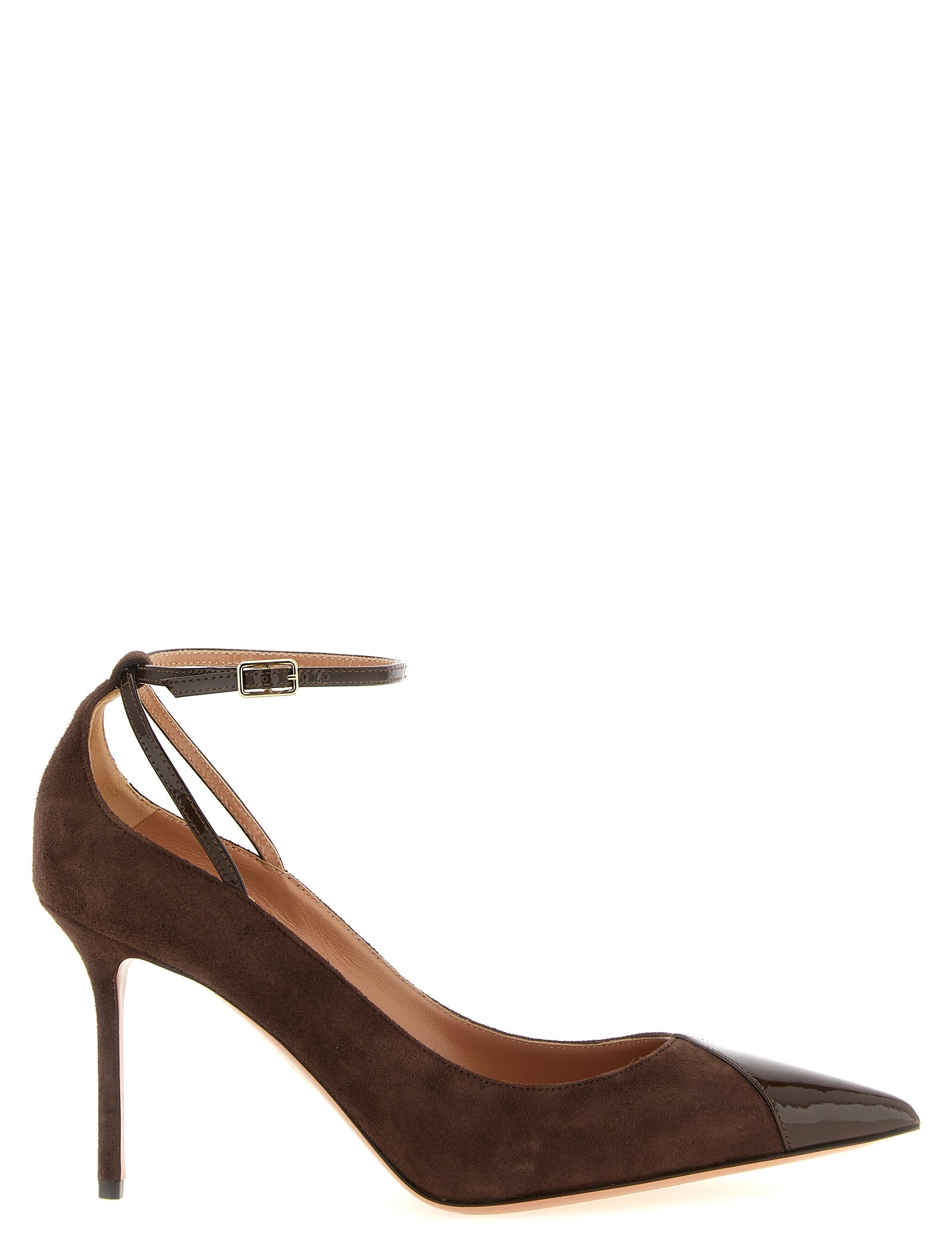 Aquazzura Brown Calfskin High Heel Pumps