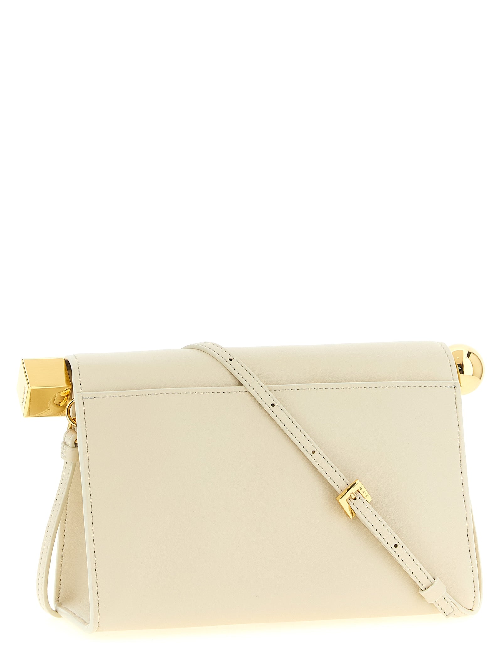 Jacquemus White Lamb Nappa Leather Clutch Bag