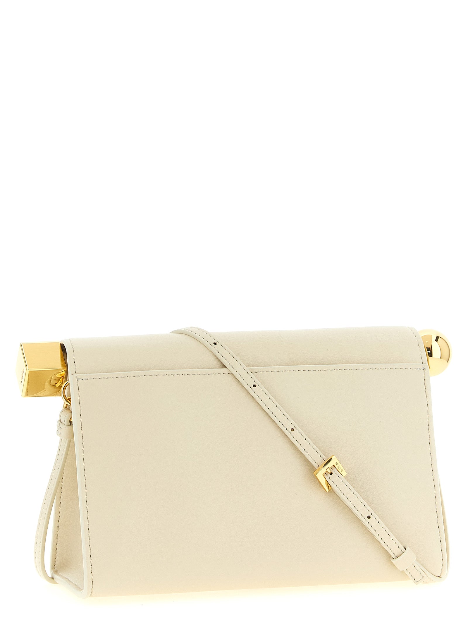 Jacquemus White Lamb Nappa Leather Clutch Bag