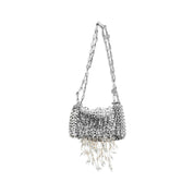 Rabanne Silver Stainless Steel Shoulder Bag