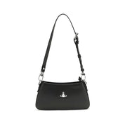 Vivienne Westwood Black Calf Leather Shoulder Bag