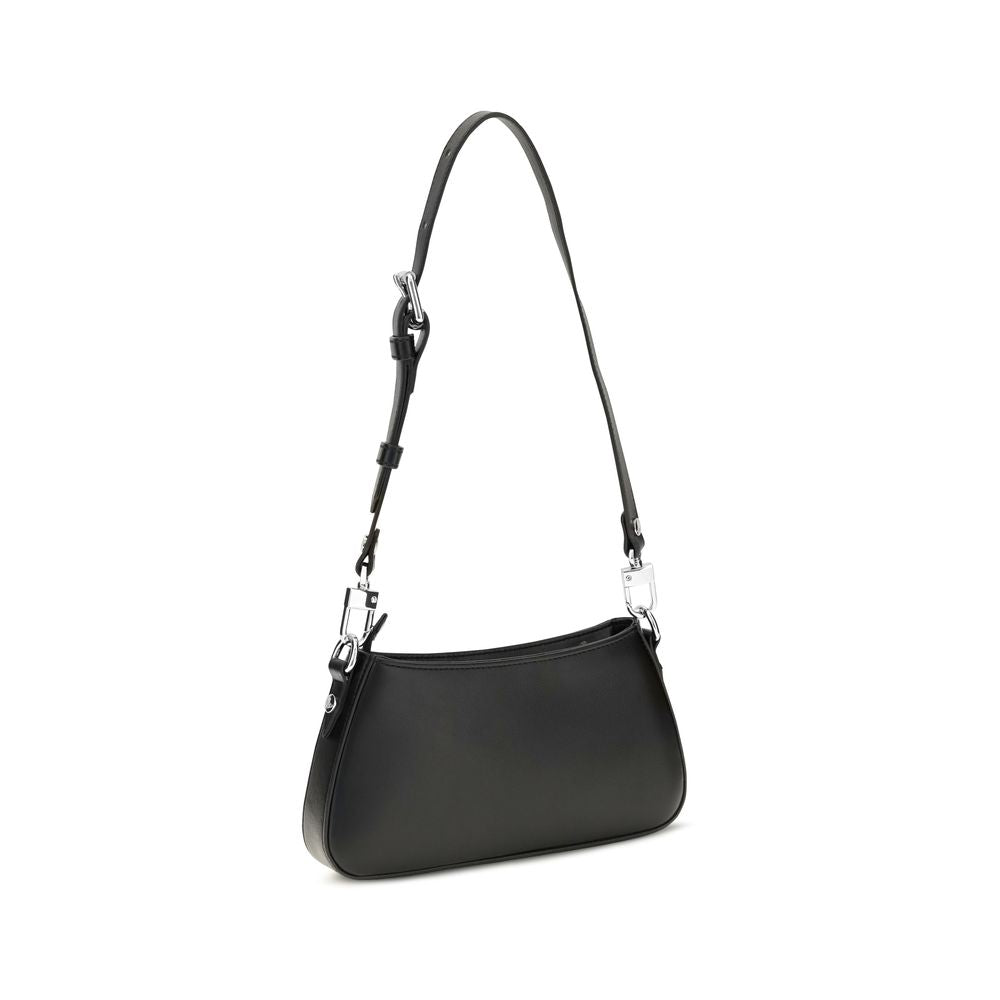 Vivienne Westwood Black Calf Leather Shoulder Bag