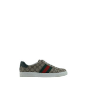 Gucci Beige Polyurethane Low Top Sneakers