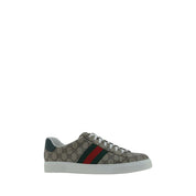 Gucci Beige Polyurethane Low Top Sneakers
