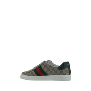Gucci Beige Polyurethane Low Top Sneakers