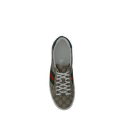 Gucci Beige Polyurethane Low Top Sneakers