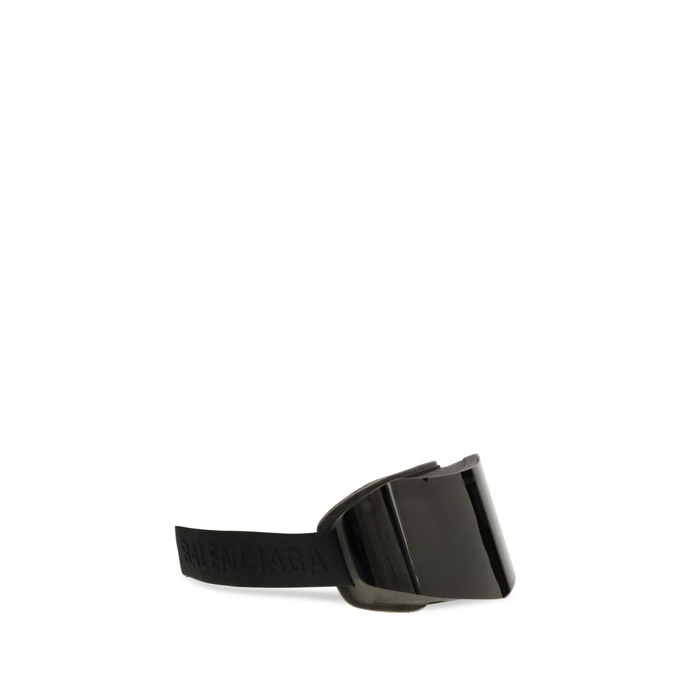 Balenciaga Black Polyamide Ski Mask Sunglasses