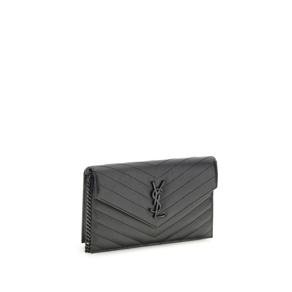 Saint Laurent Black Calf Leather Mini Shoulder Bag