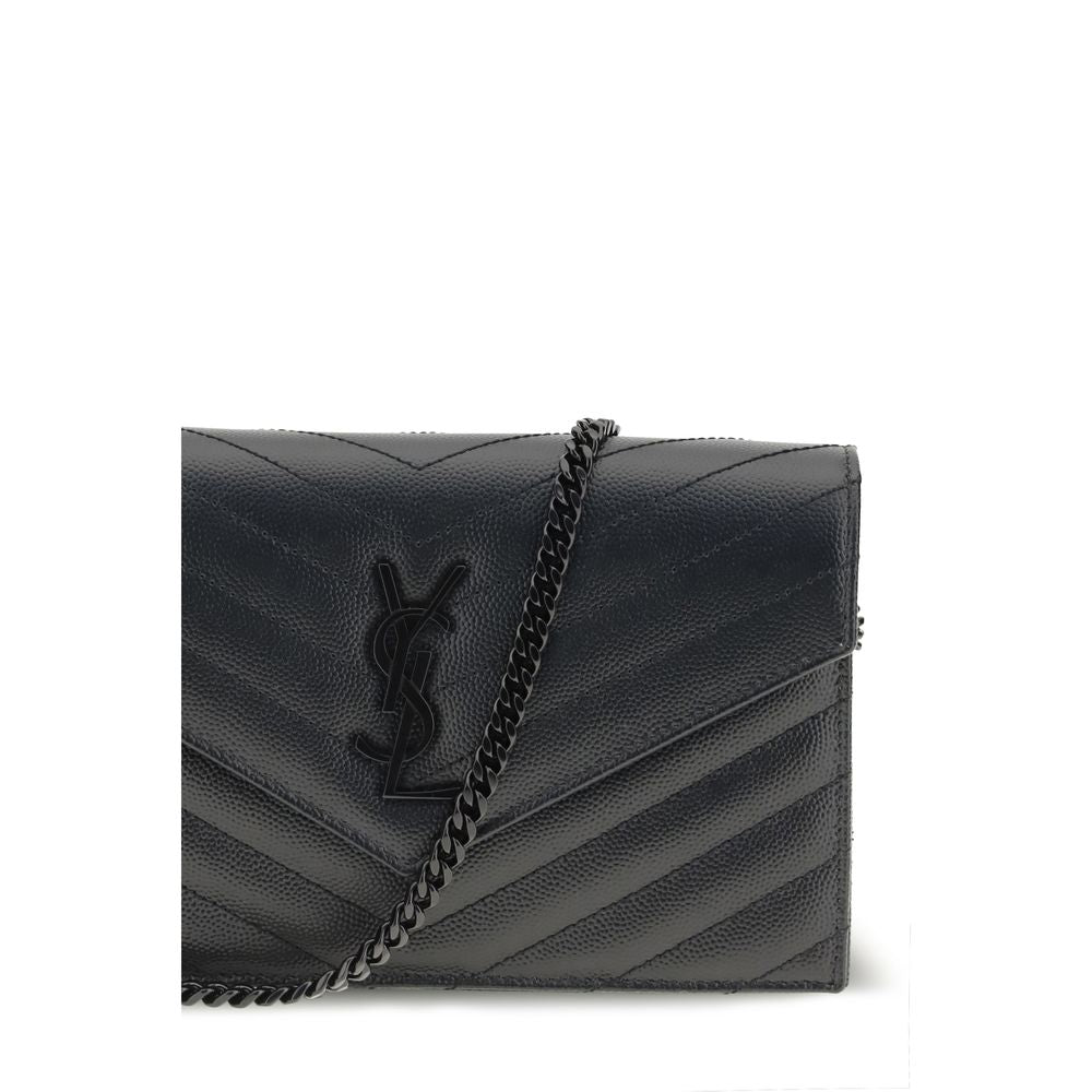 Saint Laurent Black Calf Leather Mini Shoulder Bag